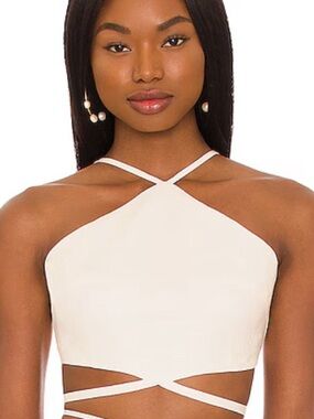 cult gaia Drew Top - Off-White